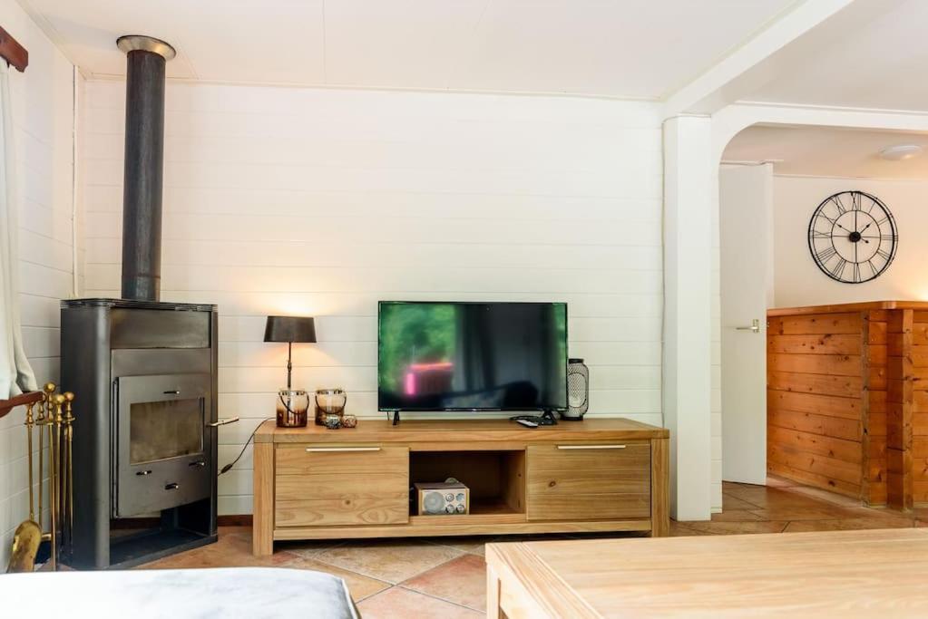 Spacious Wooden Cottage With Infra-Red Sauna At Veluwe Putten Buitenkant foto
