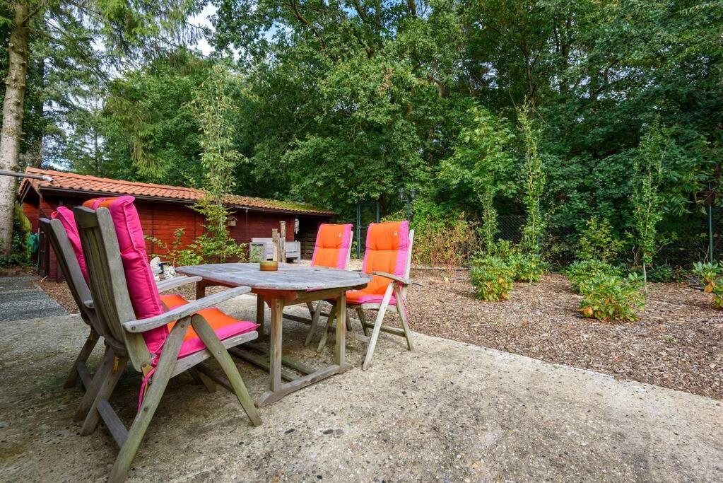 Spacious Wooden Cottage With Infra-Red Sauna At Veluwe Putten Buitenkant foto