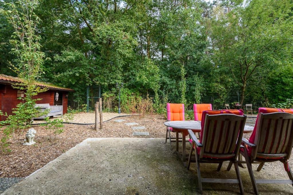Spacious Wooden Cottage With Infra-Red Sauna At Veluwe Putten Buitenkant foto