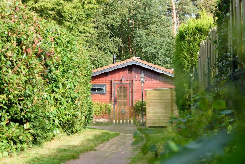 Spacious Wooden Cottage With Infra-Red Sauna At Veluwe Putten Buitenkant foto